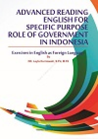 Image of Advanced reading english for specific purpose role of government in indonesia