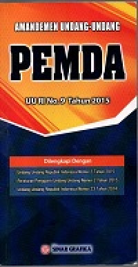 Image of Amandemen undang-undang pemda: UU RI No 9 Tahun 2015
