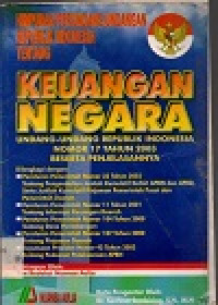 Image of Himpunan perundang-undang republik indonesia tentang keuangan negara undang-undang republik indonesia nomor 17 tahun 2003 beserta pejelasannya