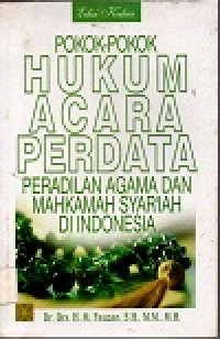 Image of Pokok-pokok hukum acara perdata peradilan agama dan mahkamah syar