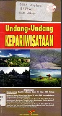 Image of Undang-undang kepariwisataan