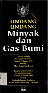 Image of Undang-undang minyak dan gas bumi