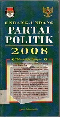 Image of Undang-undang partai politik 2008