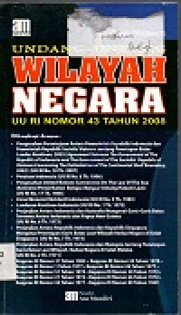 Image of Undang-undang wilayah negara No RI Nomor 43 Tahun 2008
