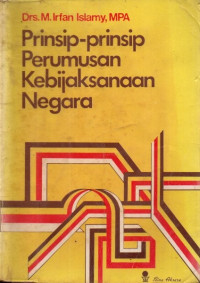 Image of Prinsip-Prinsip Perumusan Kebijaksanaan Negara
