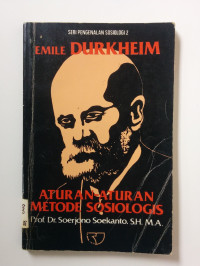Image of Emile Durkheim: aturan-aturan metode sosiologis
