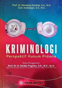 Image of Kriminologi; perspektif hukum pidana