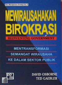 Image of Mewirausahakan Birokrasi: reinventing government