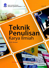 Image of Teknik penulisan karya ilmiah
