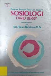 Image of Pokok-Pokok Pikiran dalam Sosiologi