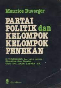 Image of Partai Politik dan Kelompok-Kelompok Penekan