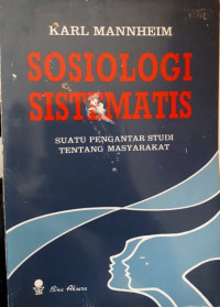 Image of Sosiologi Sistematis: suatu pengantar studi tentang masyarakat